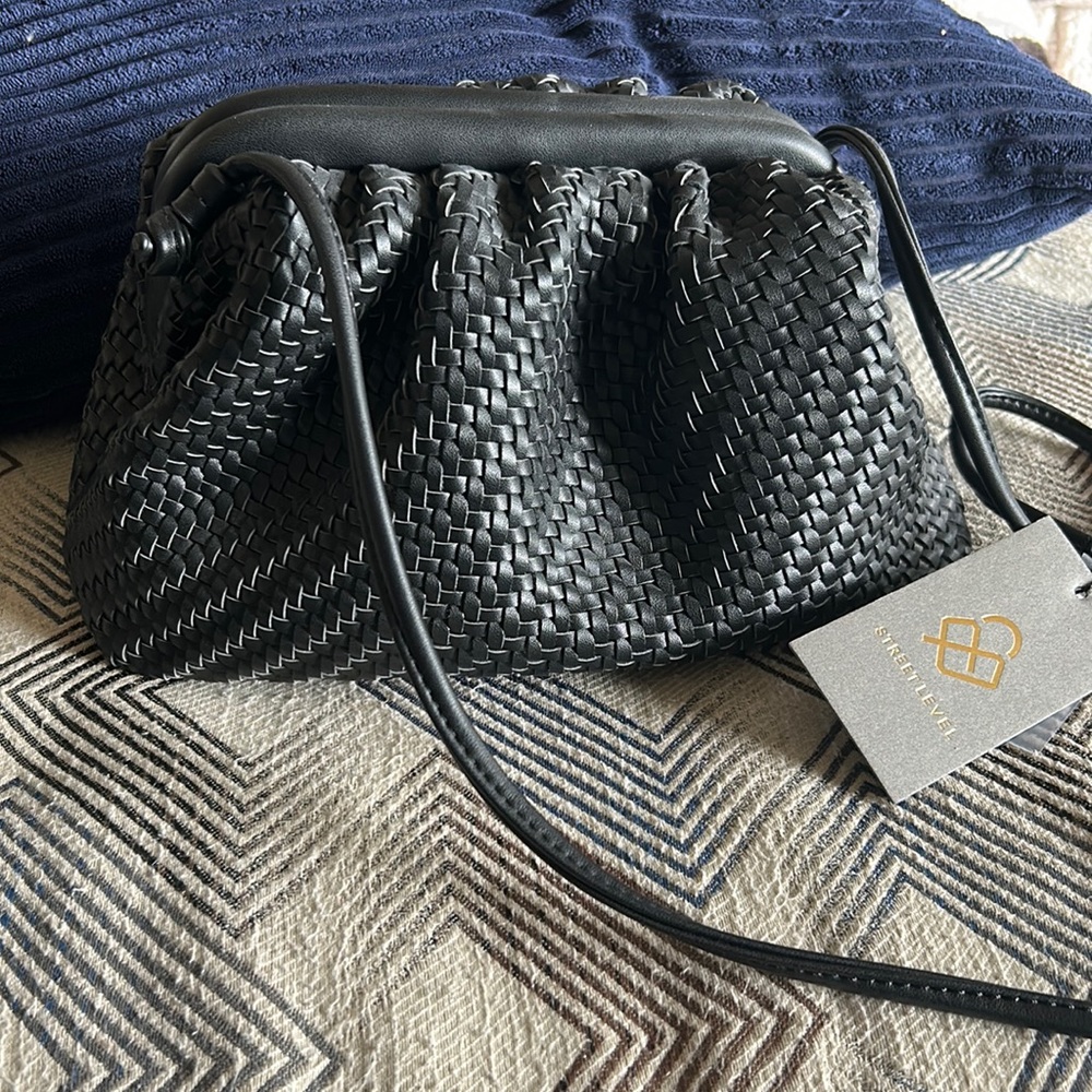 Street Level: woven cross body bag. New with tags